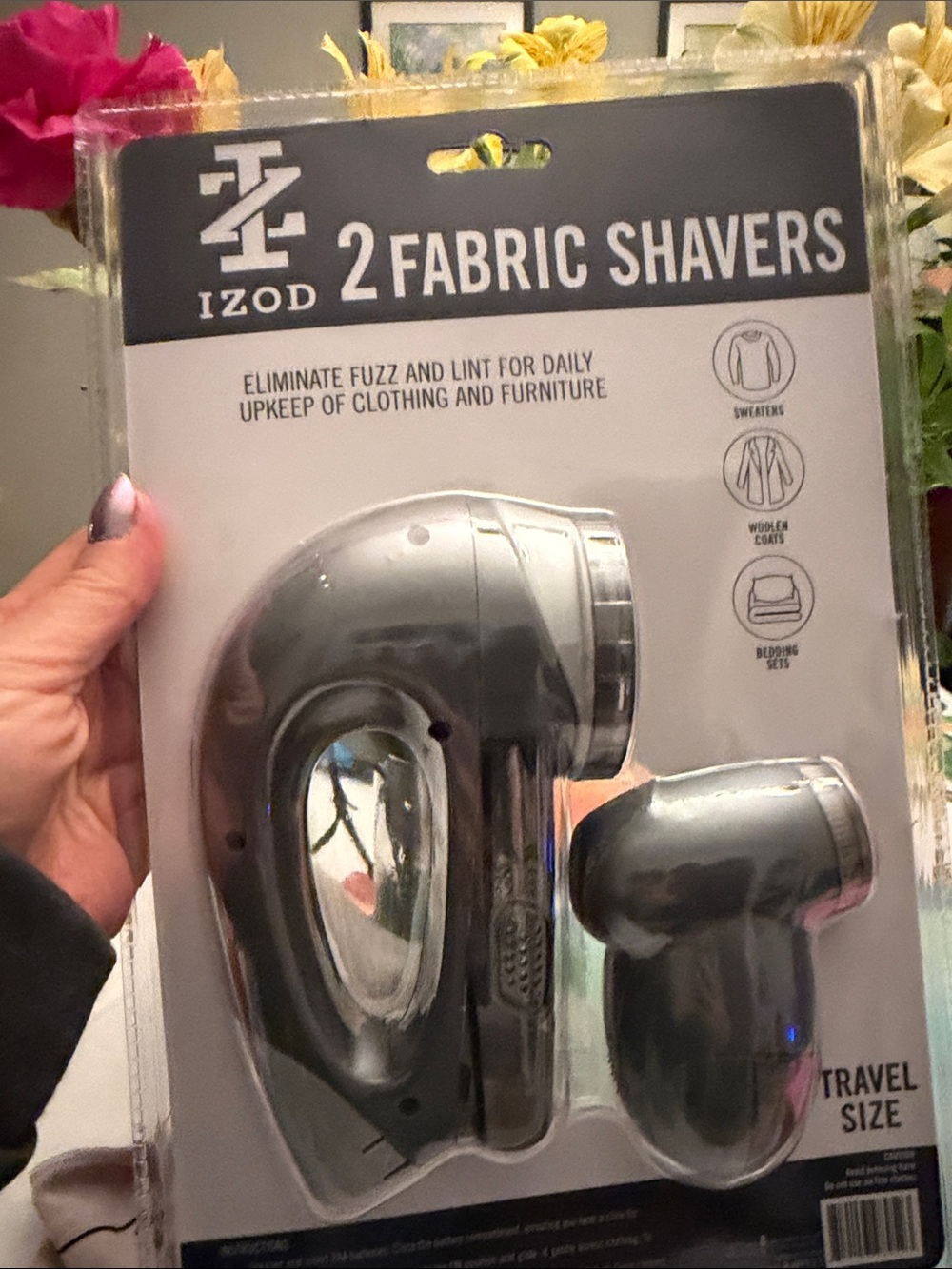 Izod Gray Twin Fabric Shavers - Travel Size